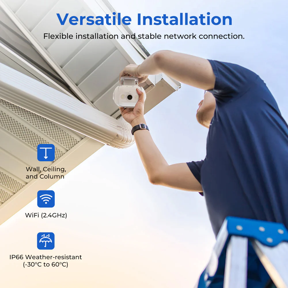 Xiaomi IMILAB EC5 Wi-Fi 360° Pan & Tilt AI Outdoor Security Camera 2K 3MP (Mic) (Full Color) - Image 8