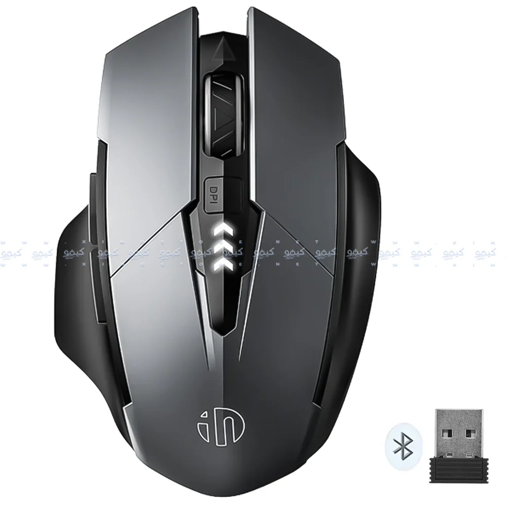 Inphic A1 Triple-Mode Rechargeable Bluetooth Wireless & Wired Mouse 2400Dpi - Image 2