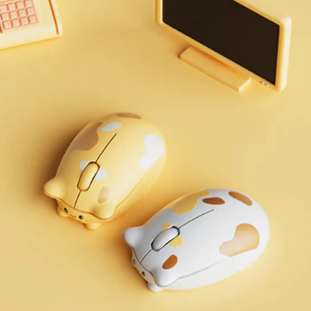 Inphic YC-KALO Rechargeable Bluetooth Wireless Mouse 2400Dpi - Yellow - Image 5