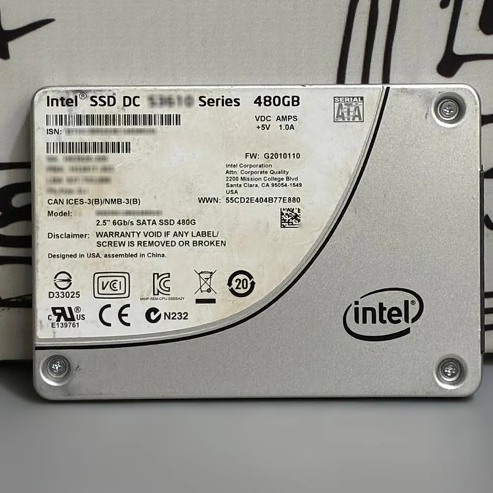 Intel 480GB SATA 2.5 Inch Internal SSD (Original Used) - Image 2