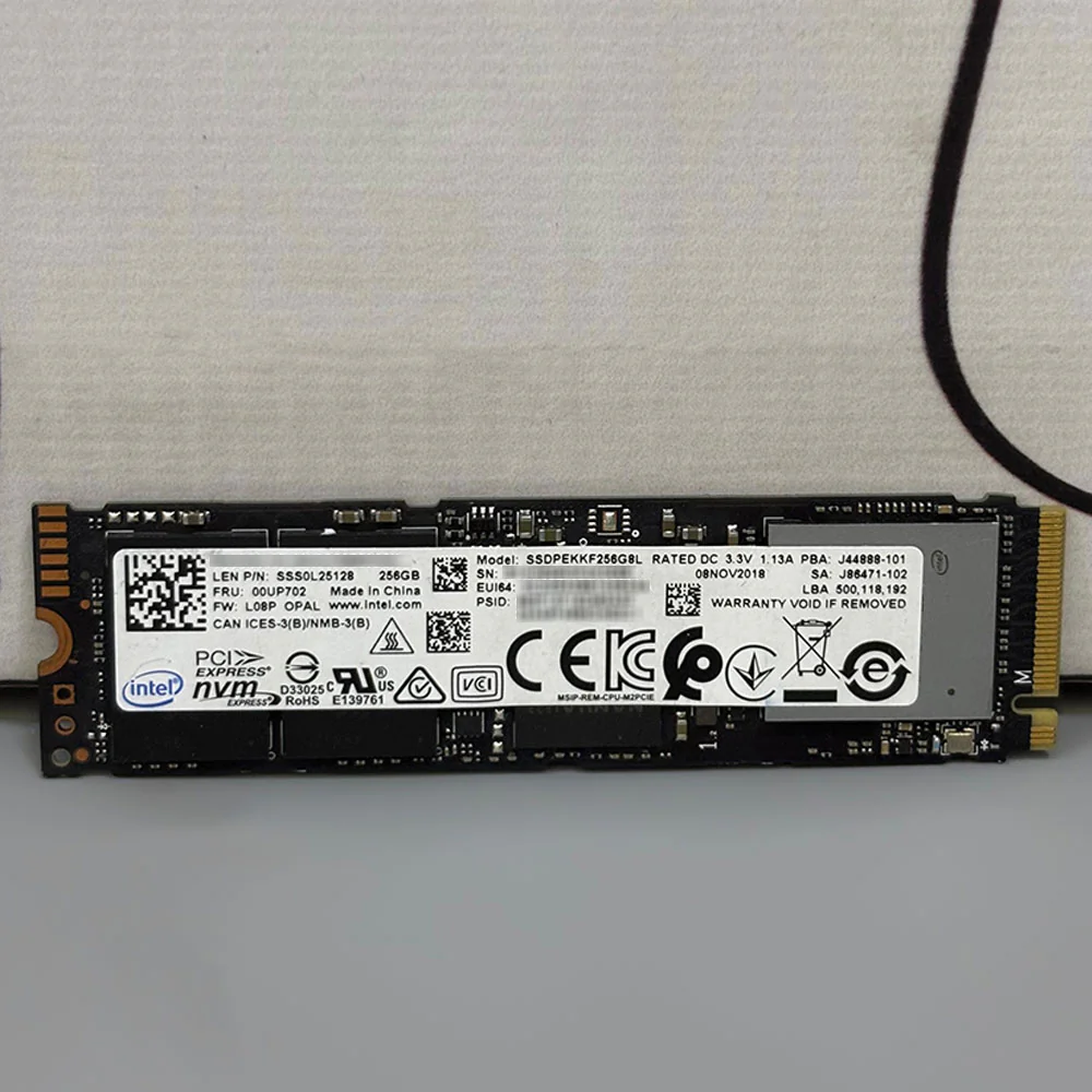 Intel SSDPEKKF256G8L 256GB NVMe PCIe M.2 SSD (Original Used) - Image 2