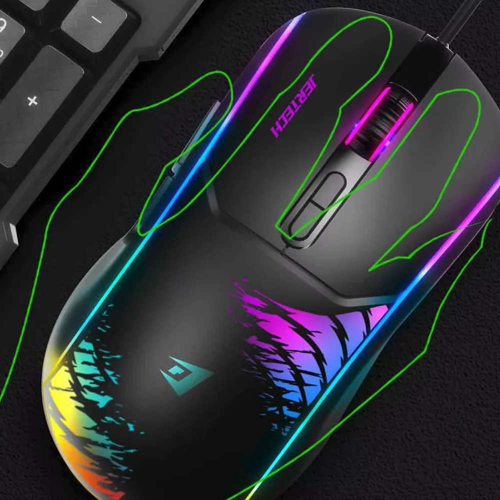 Jertech SHOOTER XP14 Wired RGB Gaming Mouse 3600Dpi - Image 3