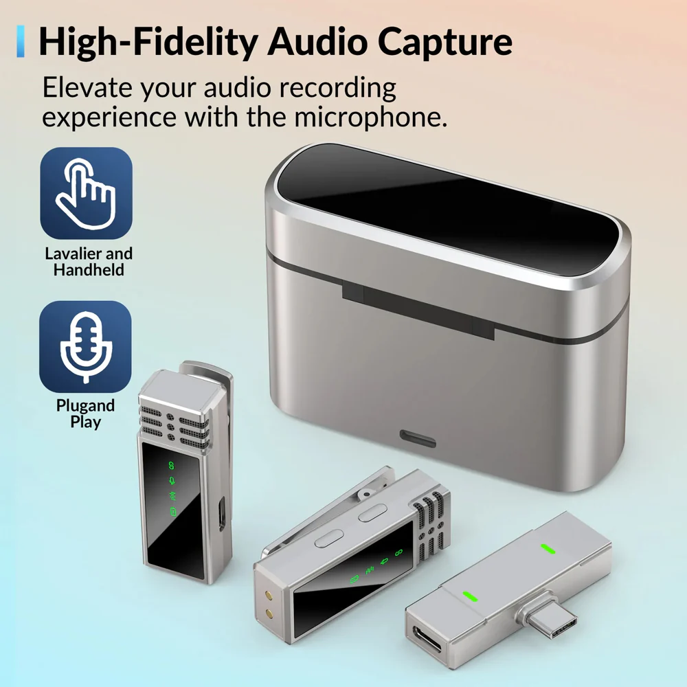 Jmary MW-15 Type-C 2.4GHz Dual Channel Wireless Microphone System - Image 7