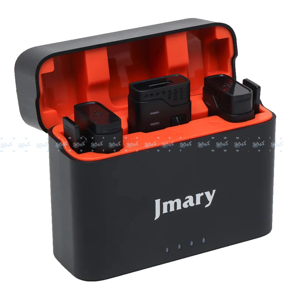 Jmary MW-16 3In1 2.4GHz Dual Channel Wireless Microphone System - Black - Image 2