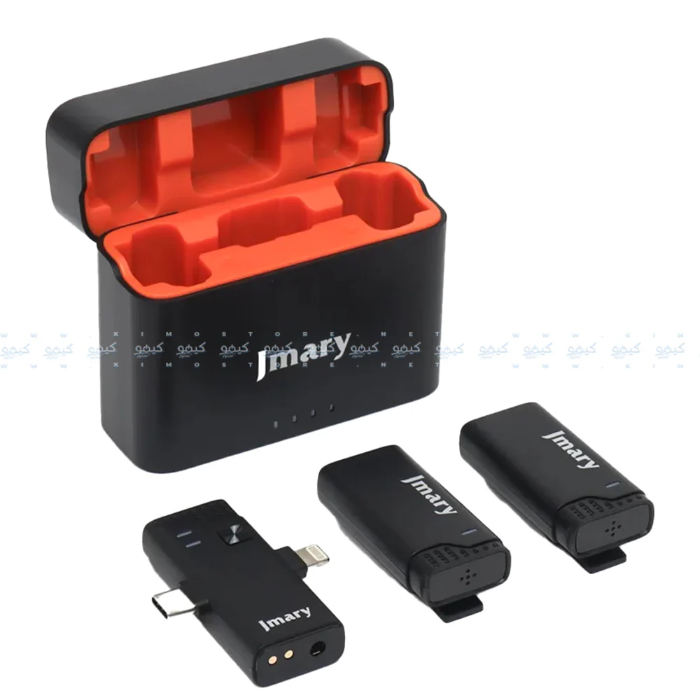 Jmary MW-16 3In1 2.4GHz Dual Channel Wireless Microphone System - Black - Image 3
