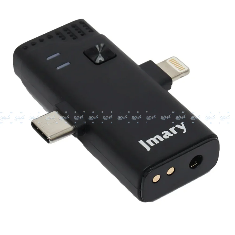 Jmary MW-16 3In1 2.4GHz Dual Channel Wireless Microphone System - Black - Image 5