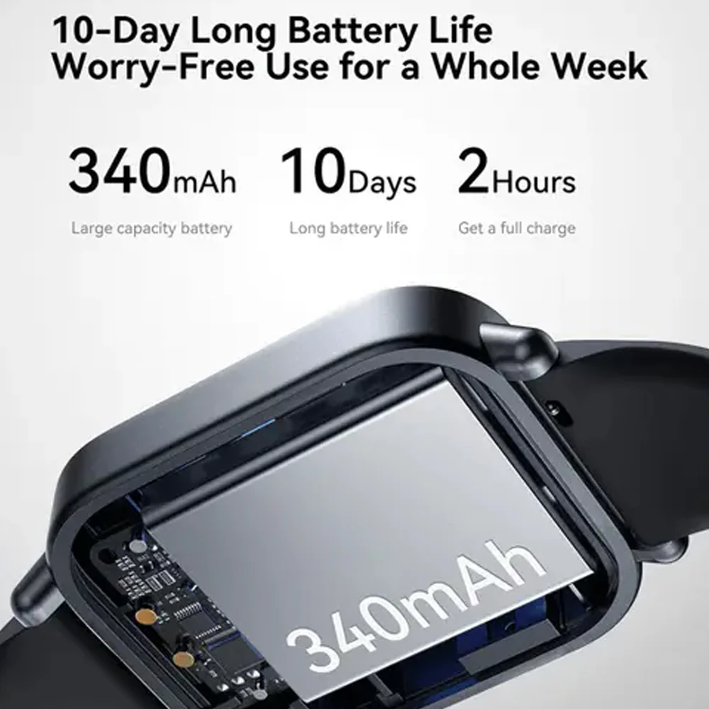 Joyroom JR-FT3S Smart Watch Space Grey Case With Space Grey Silicone Strap - Image 3