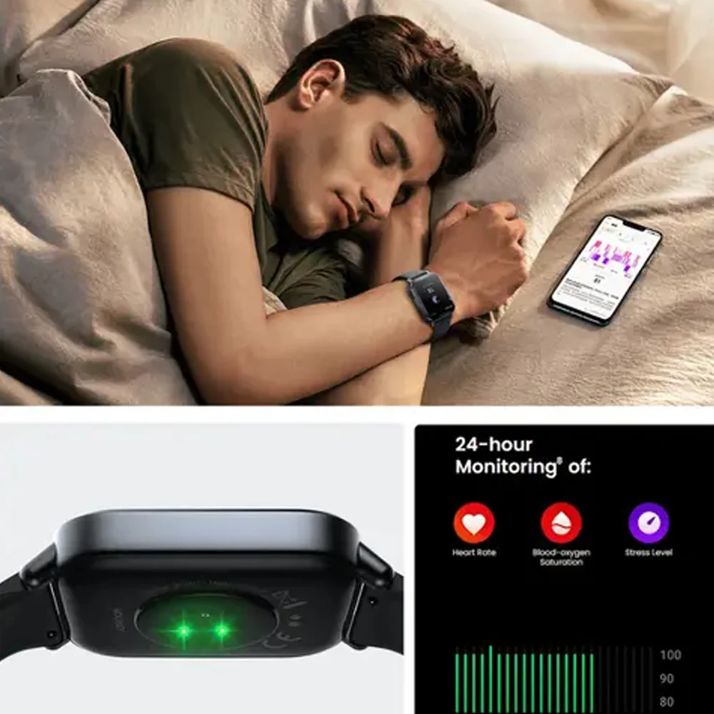 Joyroom JR-FT3S Smart Watch Space Grey Case With Space Grey Silicone Strap - Image 7