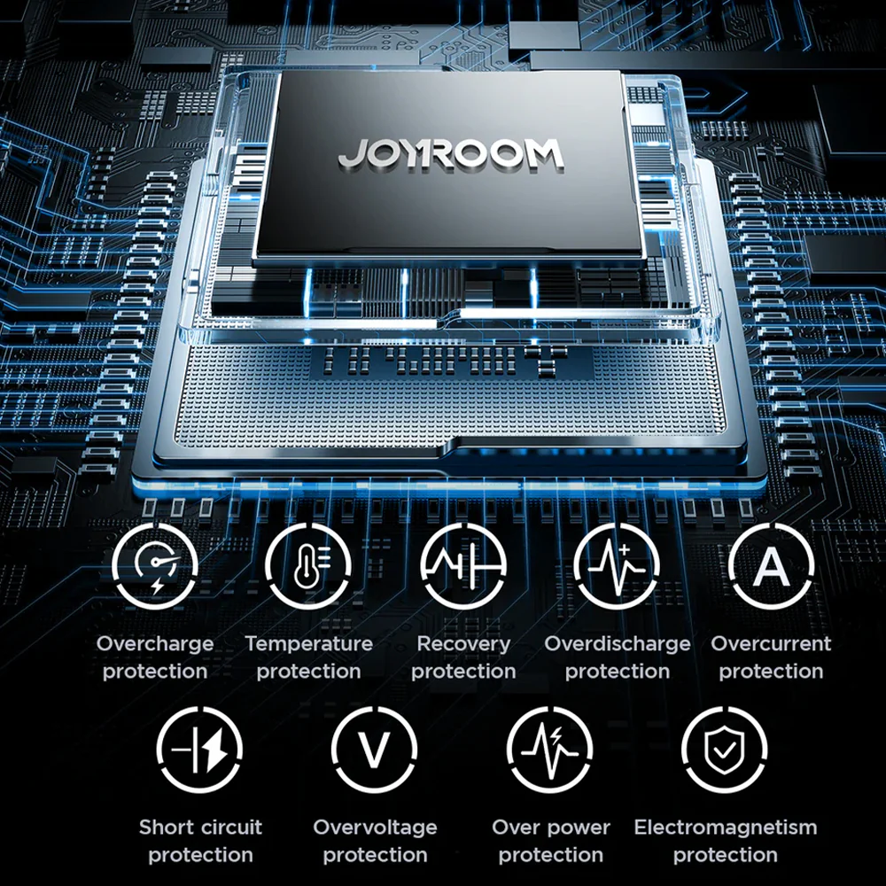 Joyroom Elva Series JR-PR1 Mini Power Bank Type-C 22.5W 10000mAh Built-in Retractable Type-C Cable - Black - Image 12