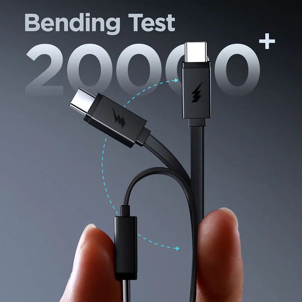Joyroom Elva Series JR-PR1 Mini Power Bank Type-C 22.5W 10000mAh Built-in Retractable Type-C Cable - Black - Image 8