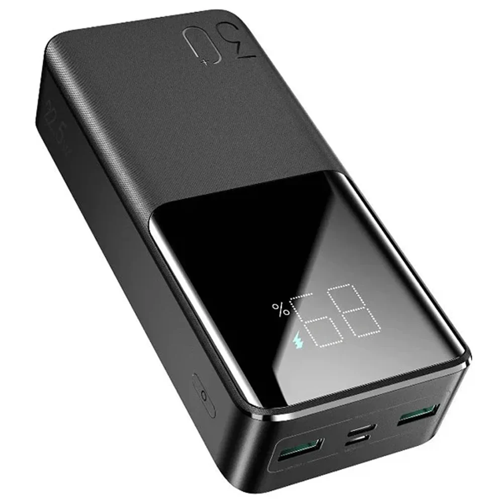 Joyroom JR-QP193 Power Bank 2x USB + Type-C + Micro 22.5W Fast Charging 30000mAh - Black - Image 2