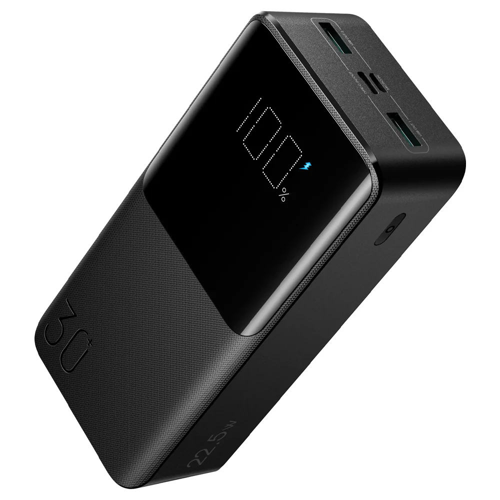 Joyroom JR-QP193 Power Bank 2x USB + Type-C + Micro 22.5W Fast Charging 30000mAh - Black - Image 3