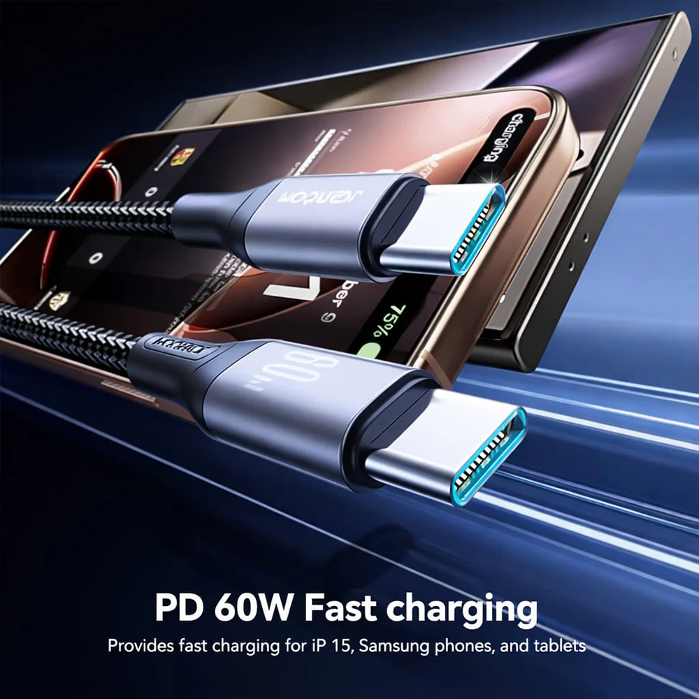 Joyroom S-A28 PD Type-C To Type-C Cable 60W Fast Charging 2m - Image 5