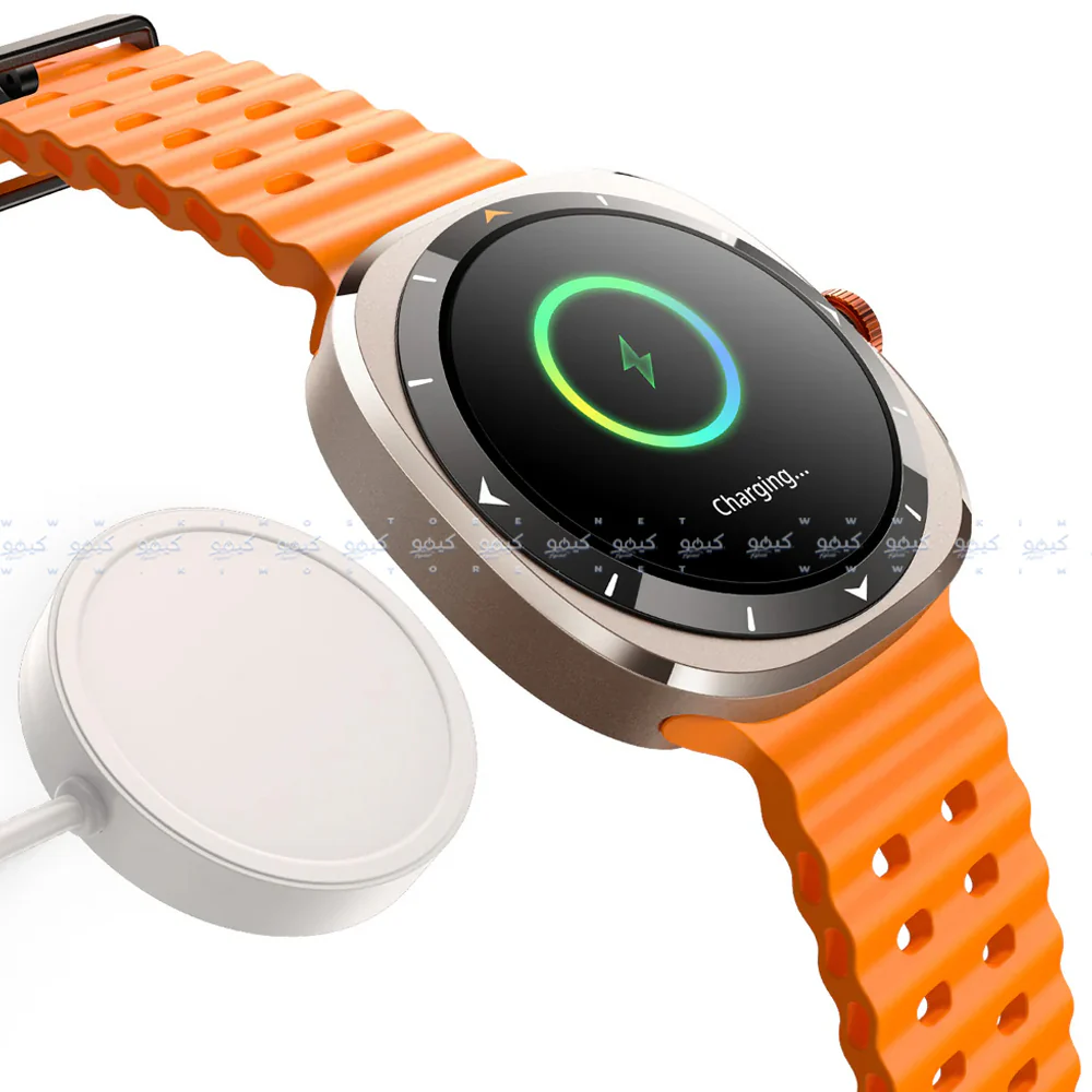 Joyroom Venture Series JR-FV2 Smart Watch Silver Case With Vitality Orange Strap & Extra White Strap - Image 6