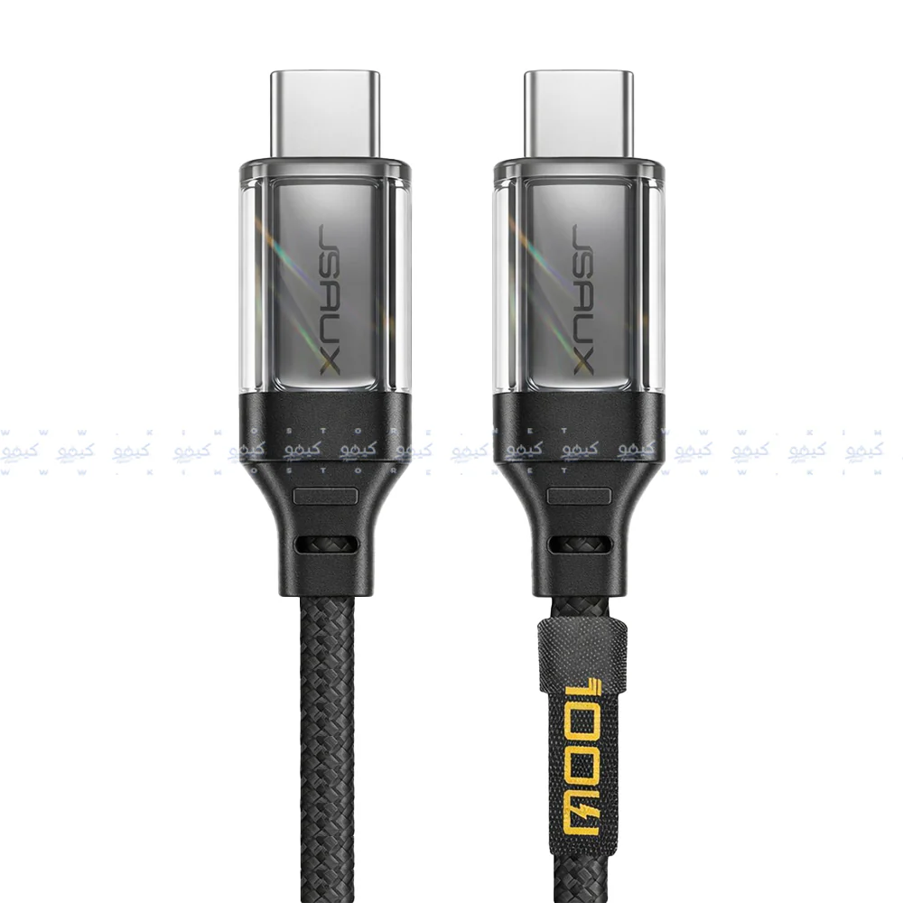 Jsaux CC0057 Type-C To Type-C Cable 100W Fast Charging 2m - Black
