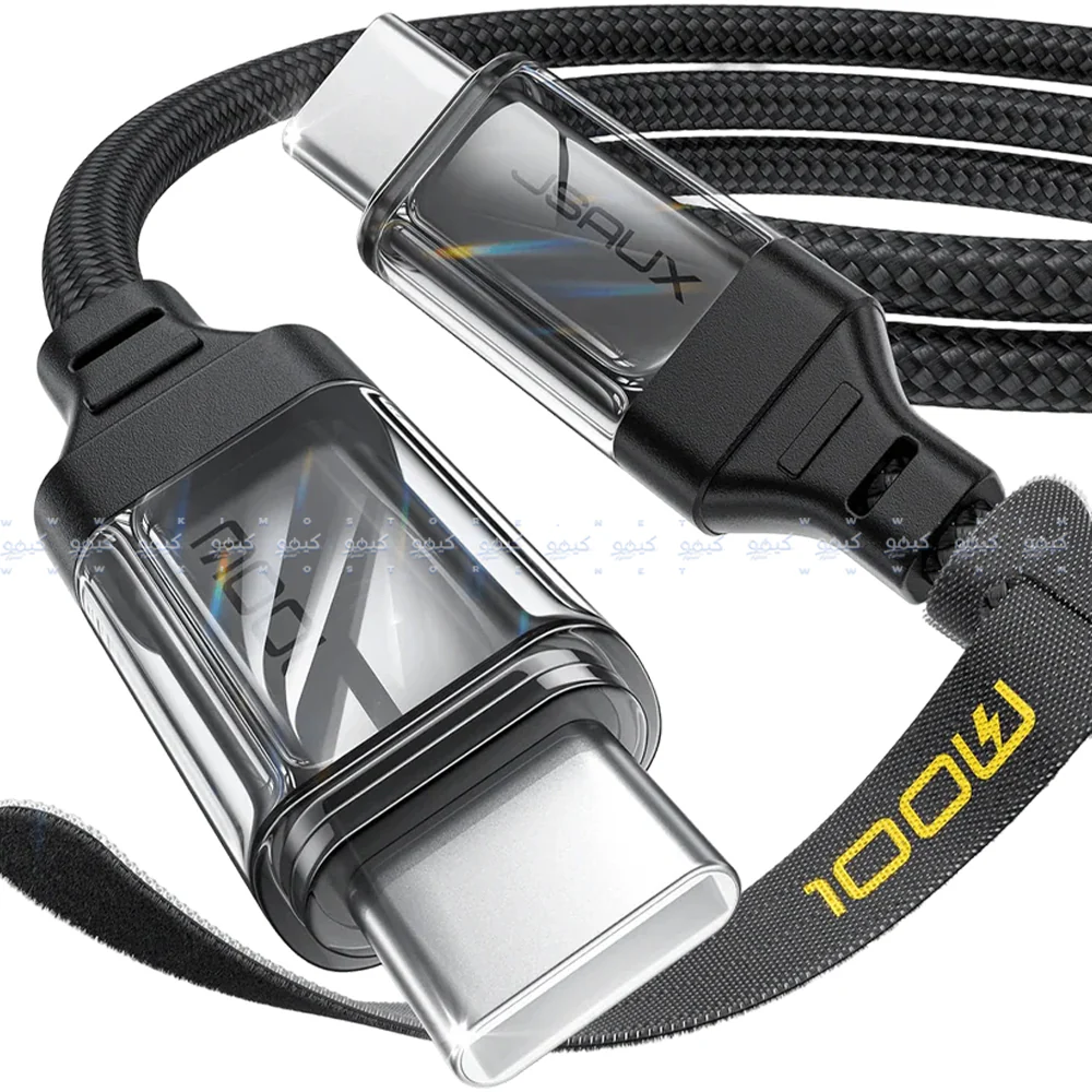 Jsaux CC0057 Type-C To Type-C Cable 100W Fast Charging 2m - Black - Image 2