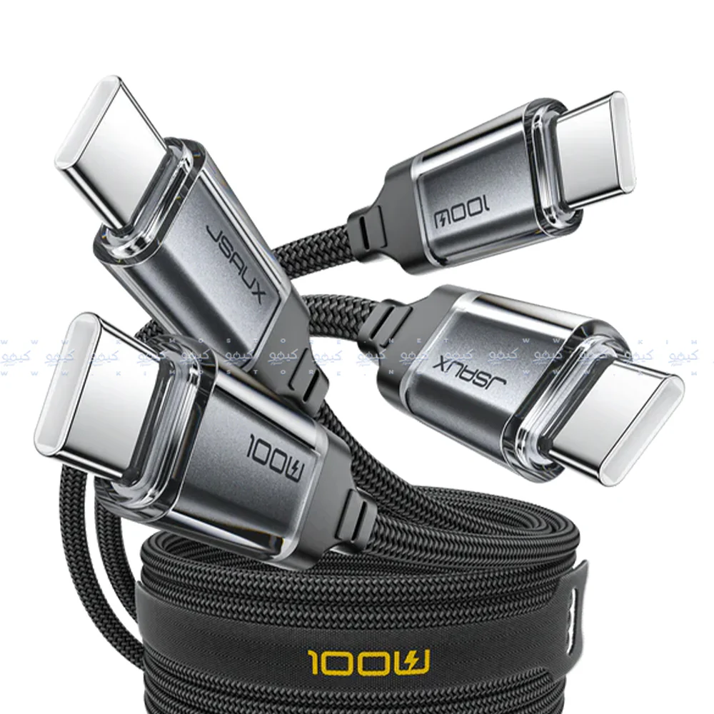 Jsaux CC0057 Type-C To Type-C Cable 100W Fast Charging 2m - Black - Image 3