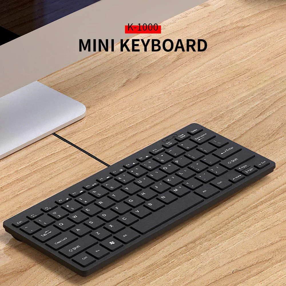 K-1000 Mini Wired Keyboard English & Arabic - Image 8