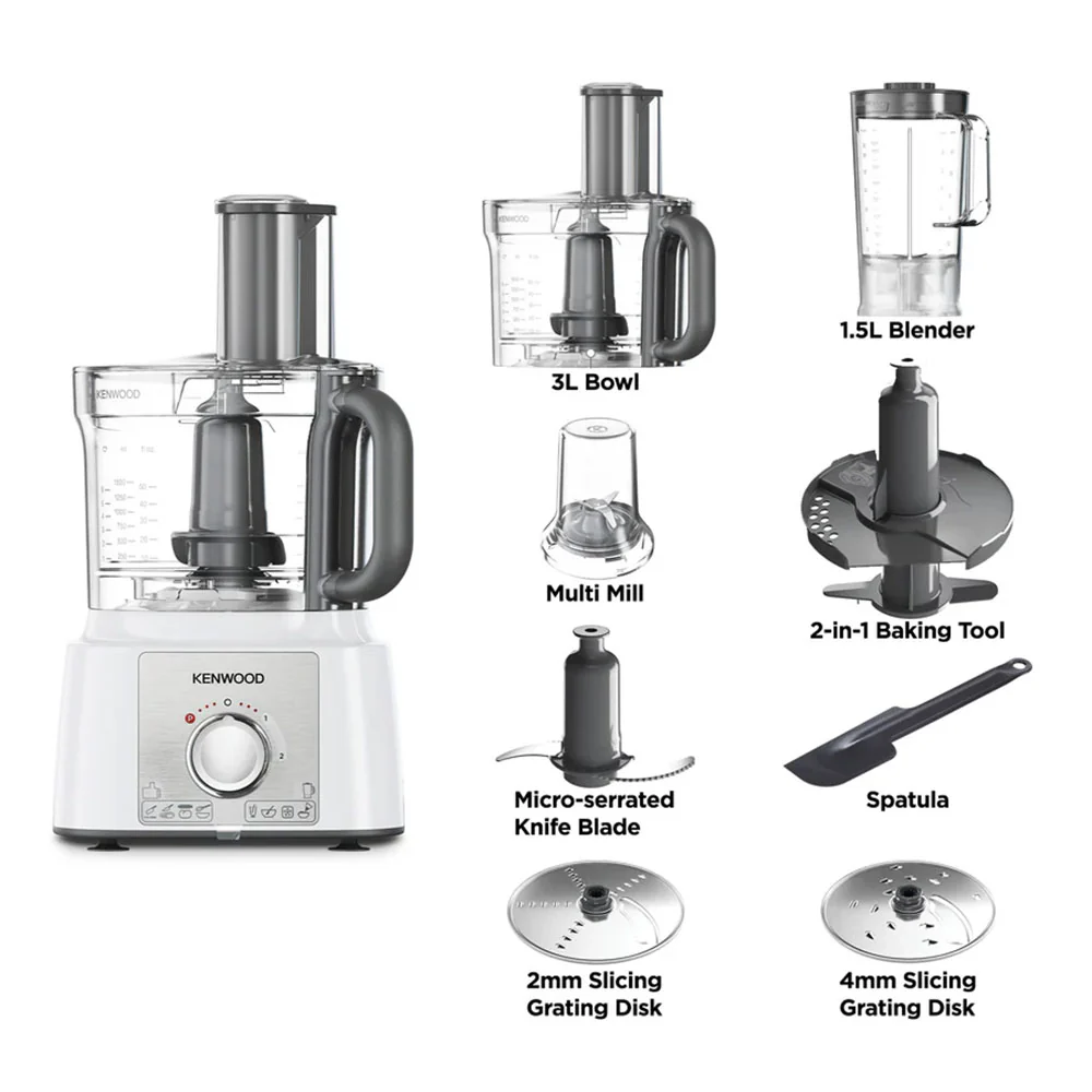 Kenwood Food Processor Multipro Express FDP65.400WH 1000W - Image 8