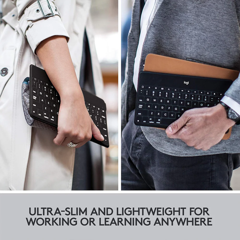 Logitech Keys To Go Slim Rechargeable Dual Mode Bluetooth Wireless Keyboard English - Image 7