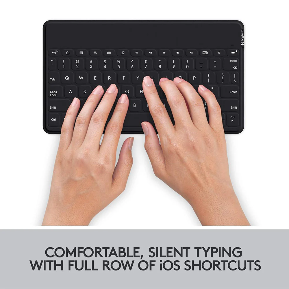 Logitech Keys To Go Slim Rechargeable Dual Mode Bluetooth Wireless Keyboard English - Image 8