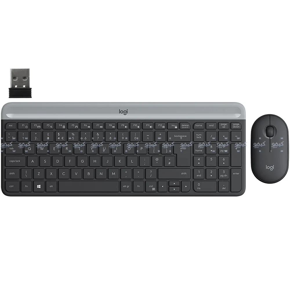 Logitech MK470 Slim Wireless Keyboard + Mouse Combo English & Arabic