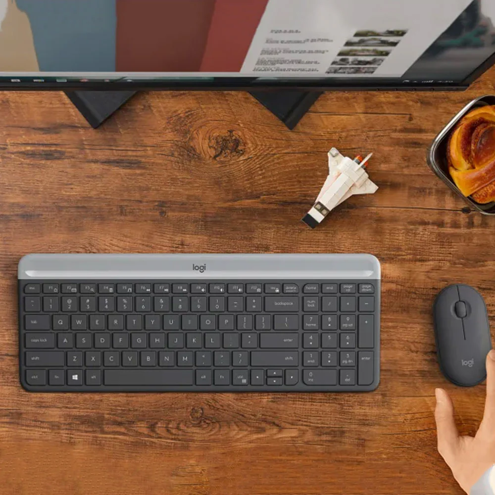 Logitech MK470 Slim Wireless Keyboard + Mouse Combo English & Arabic - Image 5