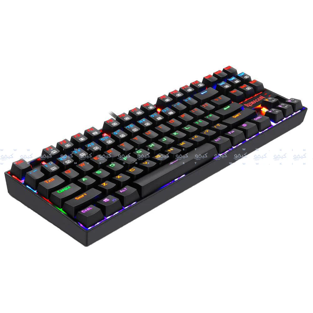 Redragon Kumara K552-KB Blue Switch Wired Rainbow Gaming Keyboard English & Arabic - Image 5