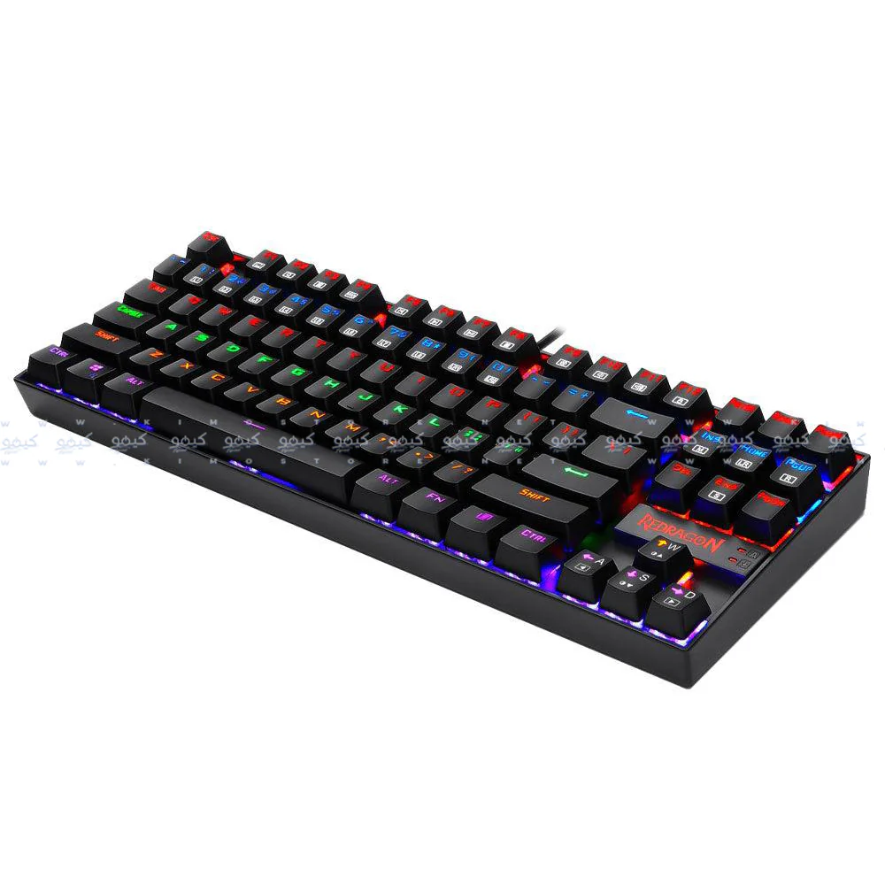 Redragon Kumara K552-KB Blue Switch Wired Rainbow Gaming Keyboard English & Arabic - Image 6