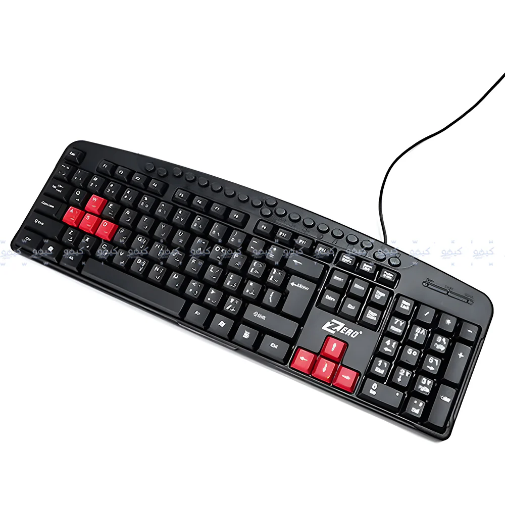 Zero ZR-2608 Wired Keyboard English & Arabic - Image 4