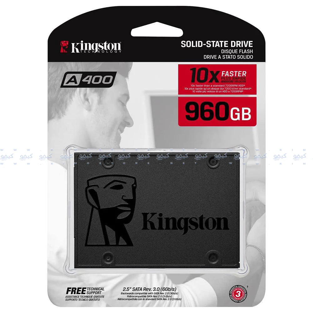 Kingston A400 960GB SATA 2.5 Inch Internal SSD - Image 4