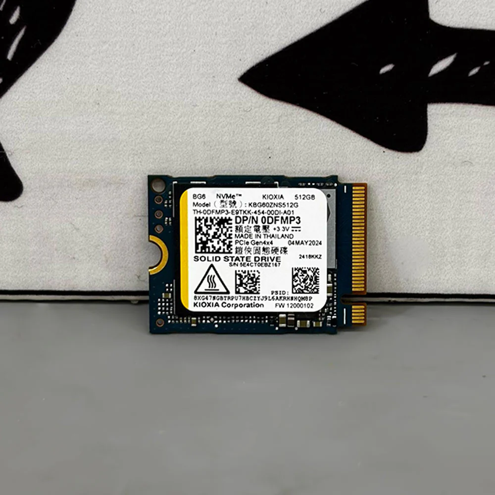 Kioxia BG6 KBG60ZNS512G 512GB NVMe PCIe Gen4 x4 M.2 2230 SSD (Original Used) - Image 2