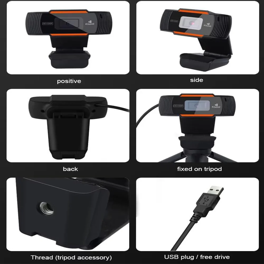 Kisonli HD-1085 FHD Webcam - Image 4