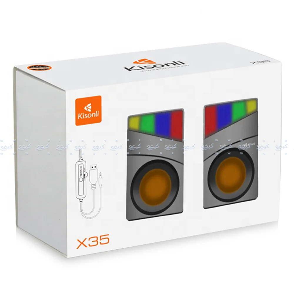 Kisonli X35 RGB Speaker 2.0 - Image 7