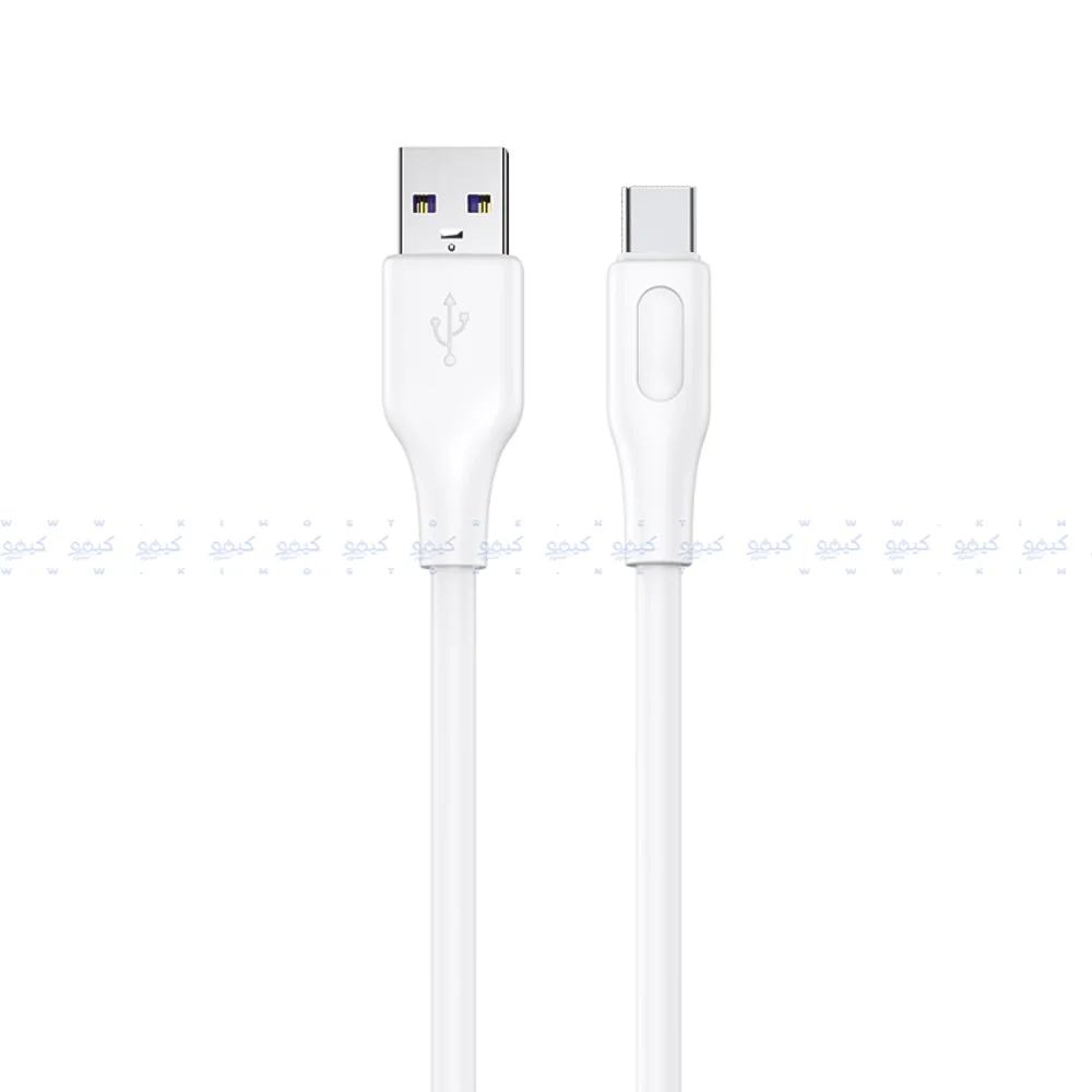 Kivee Basike CT12-1C USB To Type-C Cable 6A 120W Fast Charging 1m - White