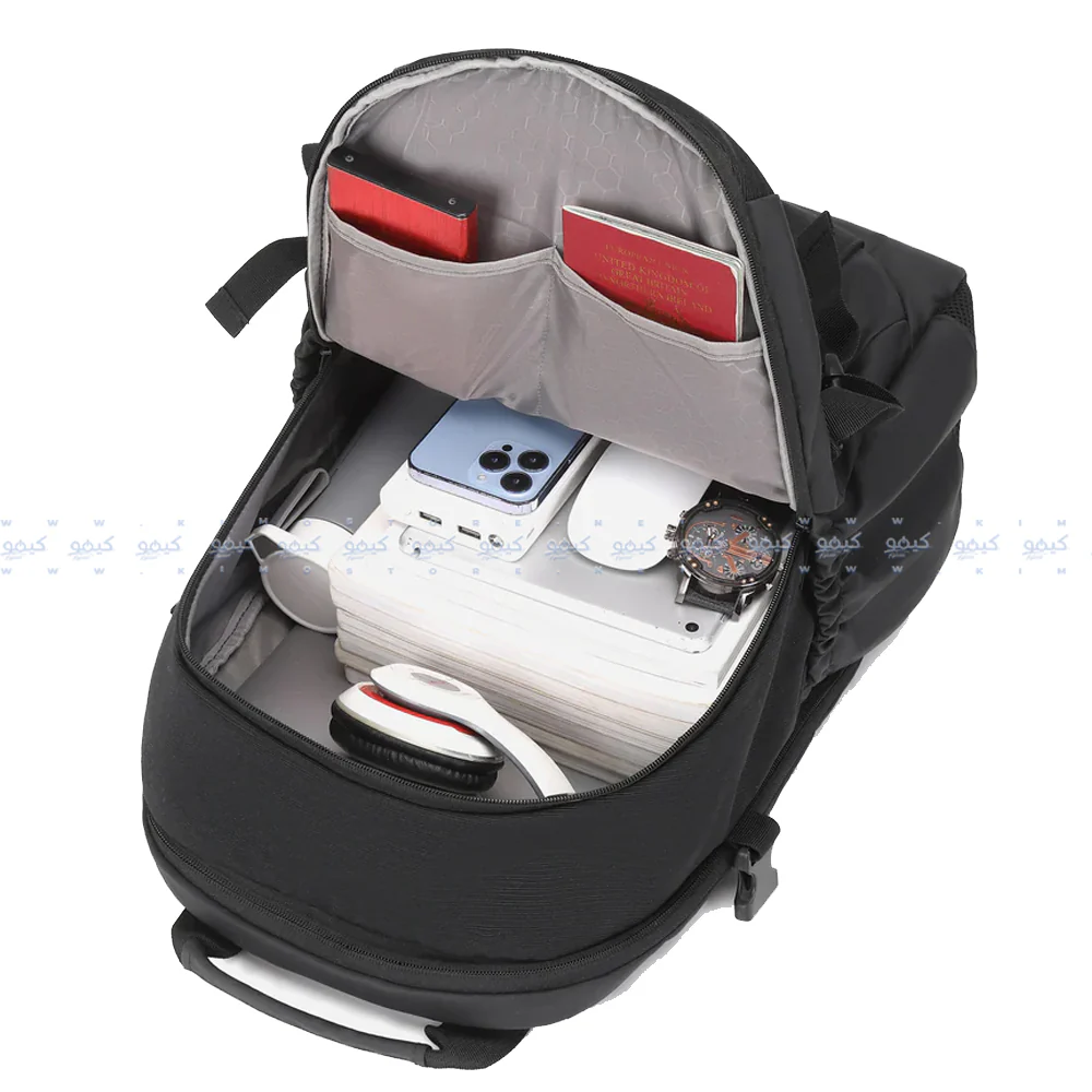 Rahala 2209 Laptop Backpack - Black - Image 10