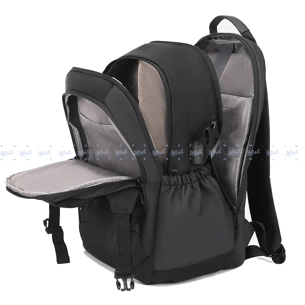 Rahala 2209 Laptop Backpack - Black - Image 8