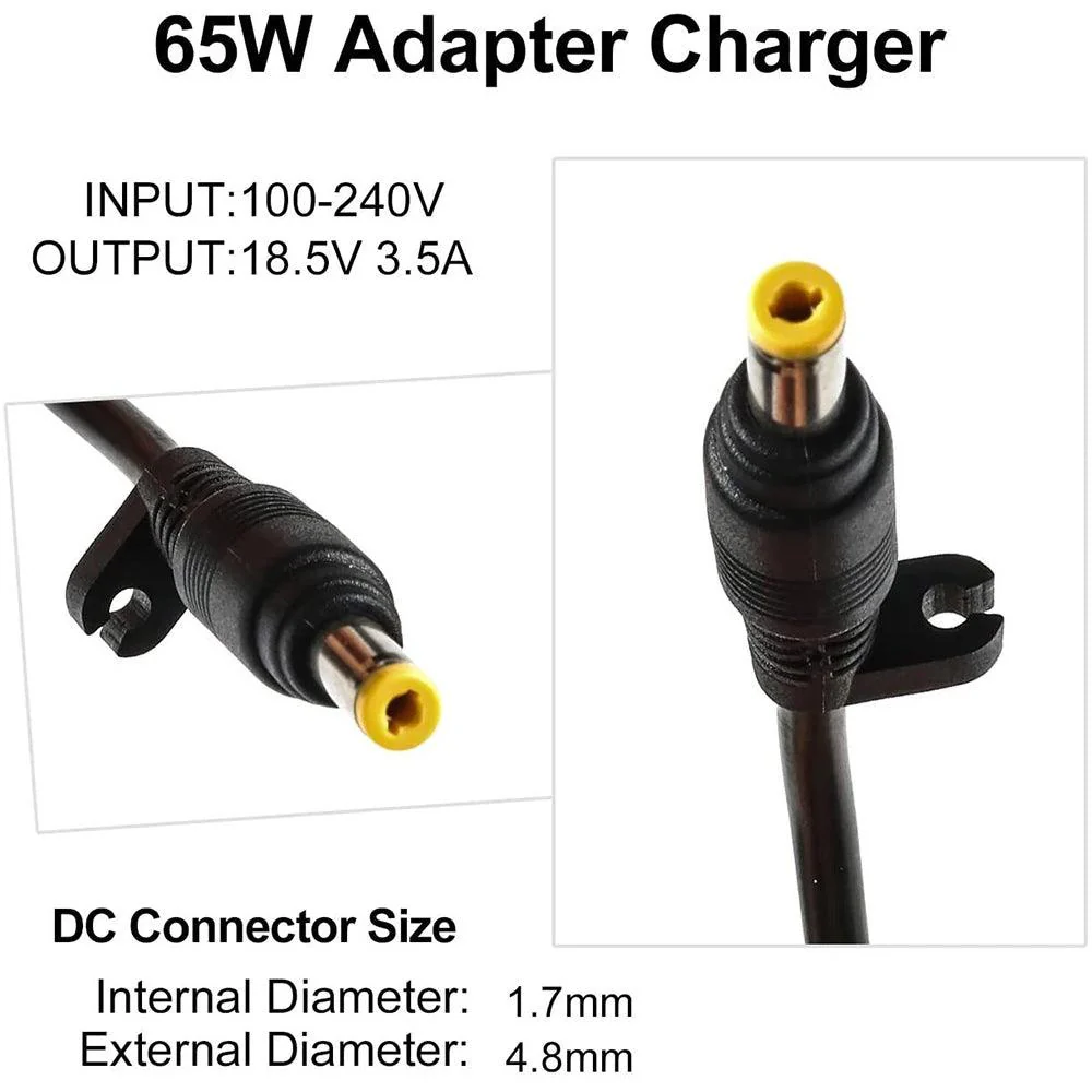 HP Laptop Charger CB 18.5V-3.5A (4.8mm x 1.7mm) - Image 3