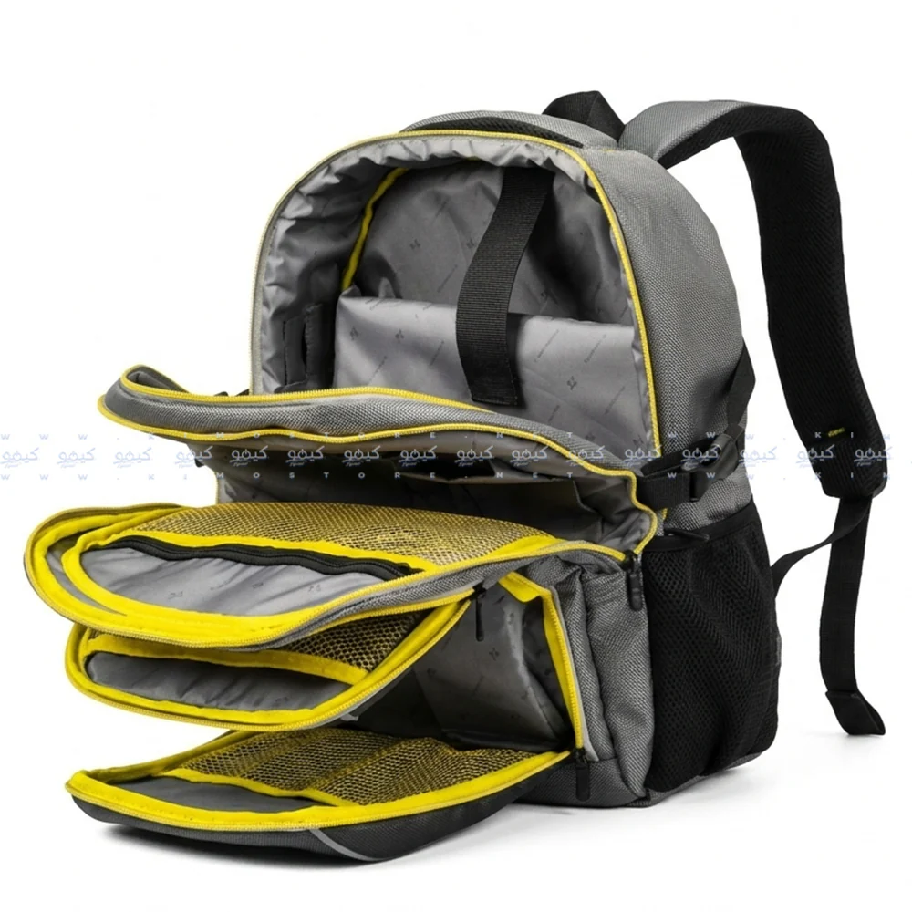 Lavvento BG84A 15.6 Inch Laptop Backpack - Grey - Image 3