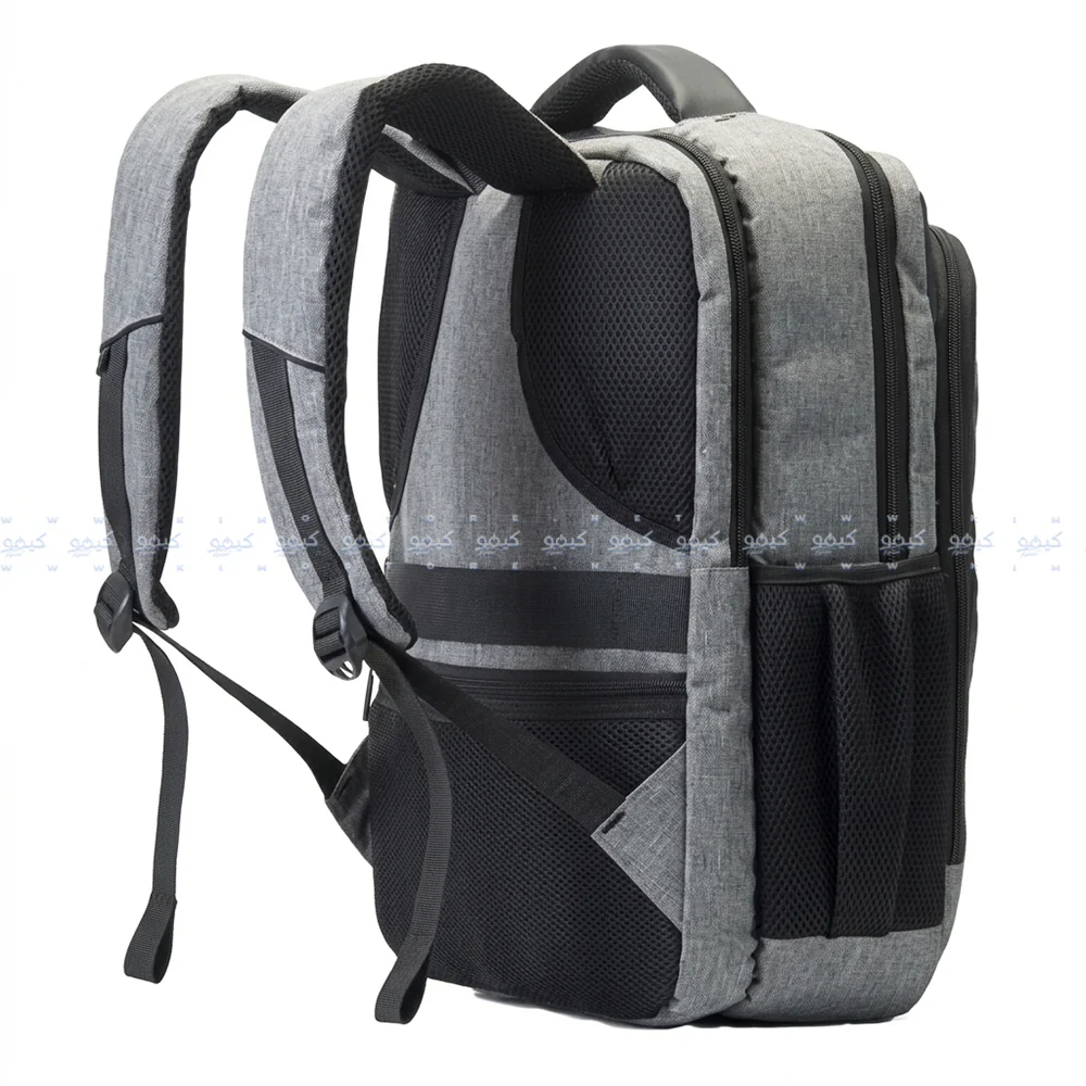 Lavvento BG847 15.6 Inch Laptop Backpack - Gray - Image 2