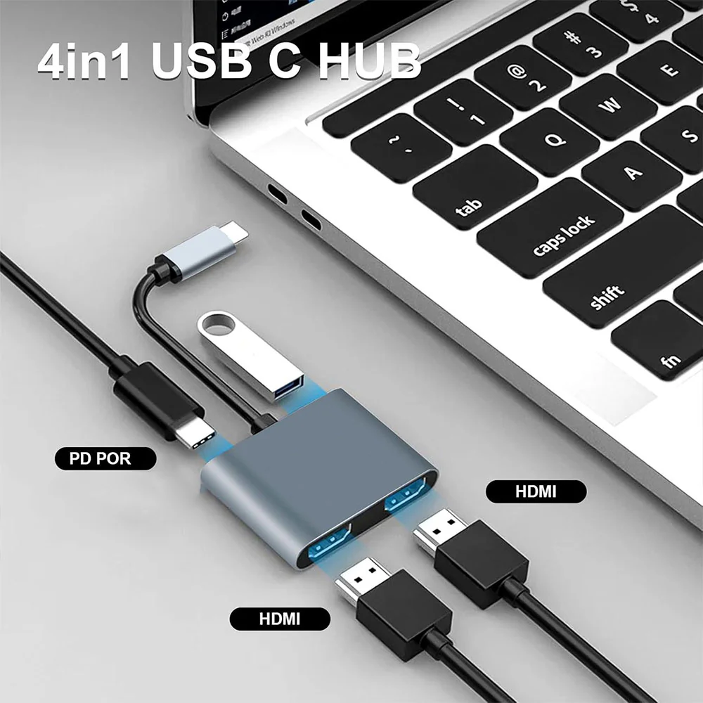Lavvento CV152 4in1 Type-C 4K HUB Converter - Image 6