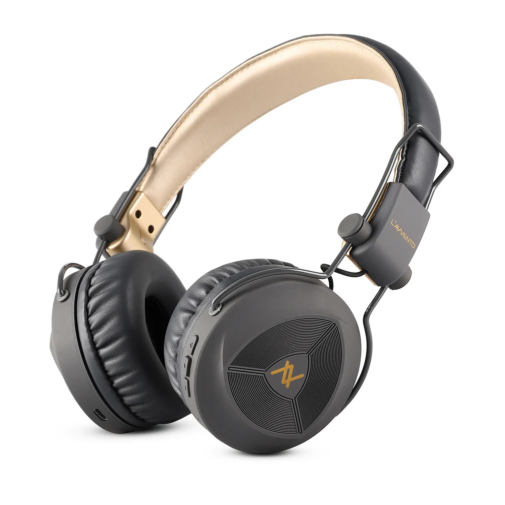 Lavvento HP236 Bluetooth Headphone - Gray x Gold - Image 2