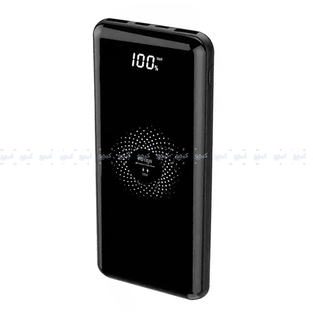 Lavvento MP125 QI Wireless Power Bank 2x USB + Micro + Type-C 22.5W Fast Charging 10000mAh - Black - Image 4