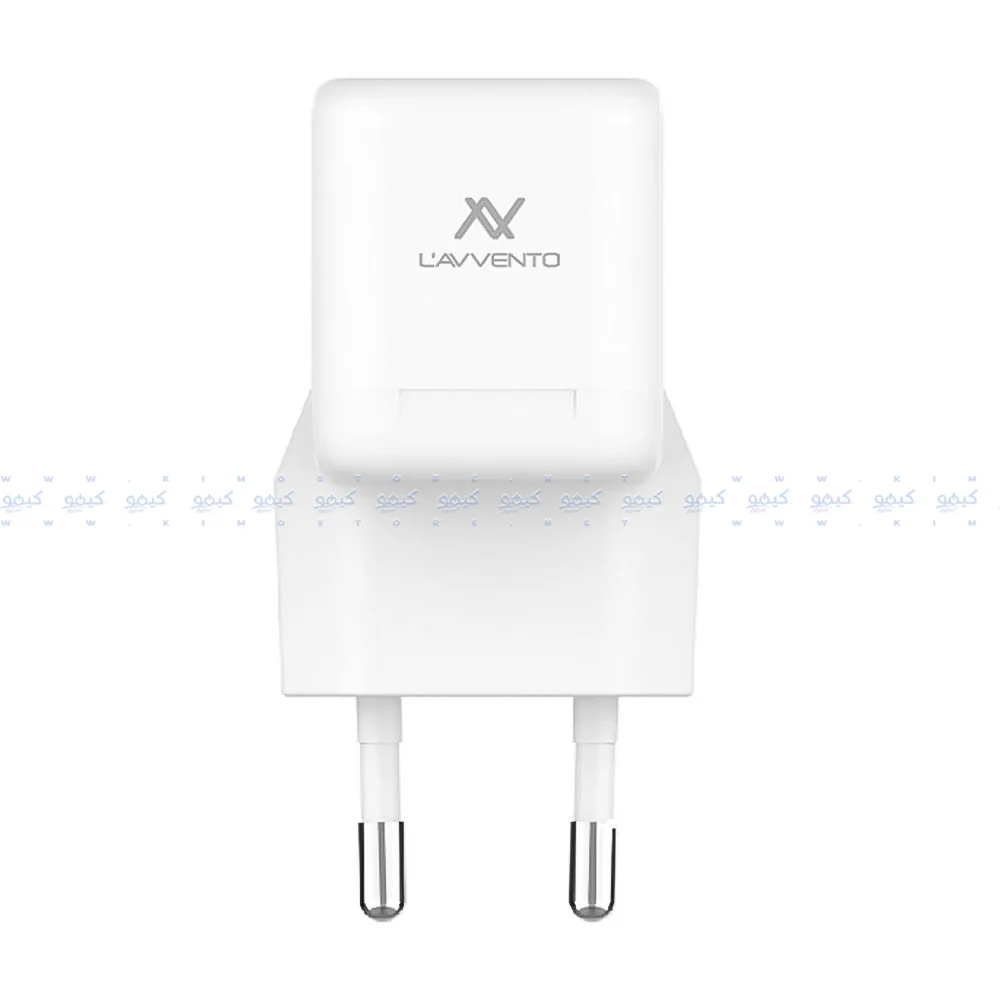 Lavvento MP535 Mini GaN Wall Charger Type-C + Type-C Cable 25W Fast Charging - White - Image 4