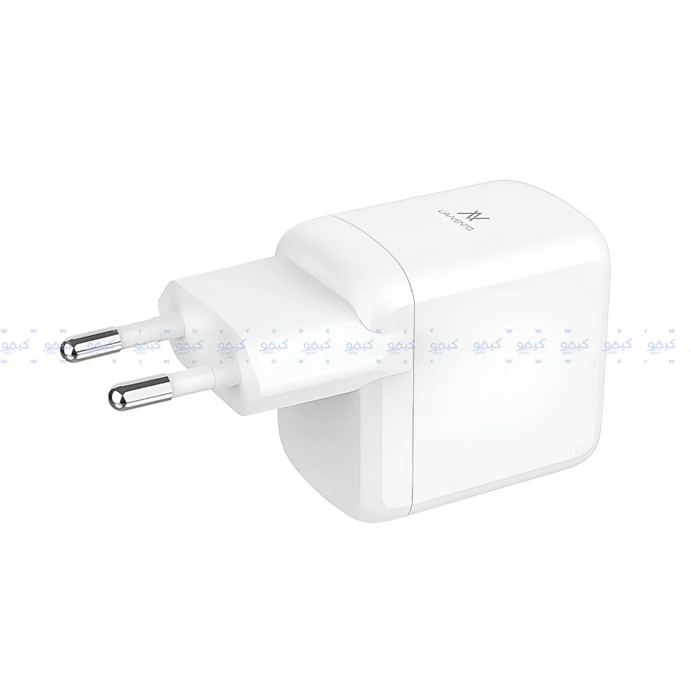 Lavvento MP545 Mini GaN Wall Charger Type-C + Type-C Cable 45W Fast Charging - White - Image 2