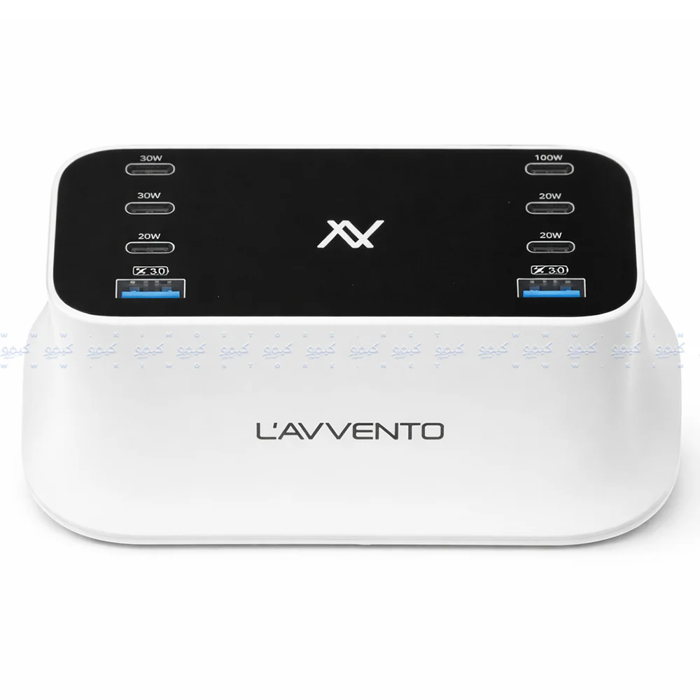 Lavvento MP686 8in1 Charging Station Dock 140W - White
