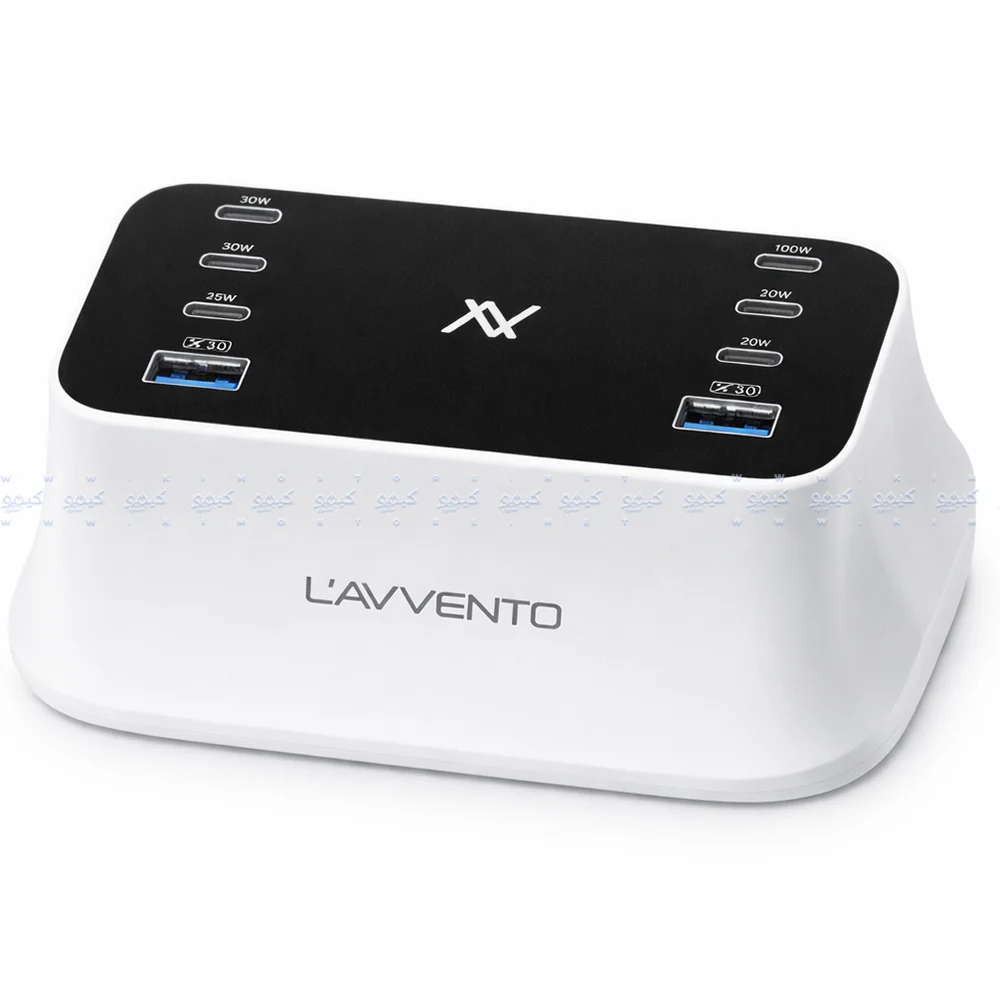 Lavvento MP686 8in1 Charging Station Dock 140W - White - Image 2