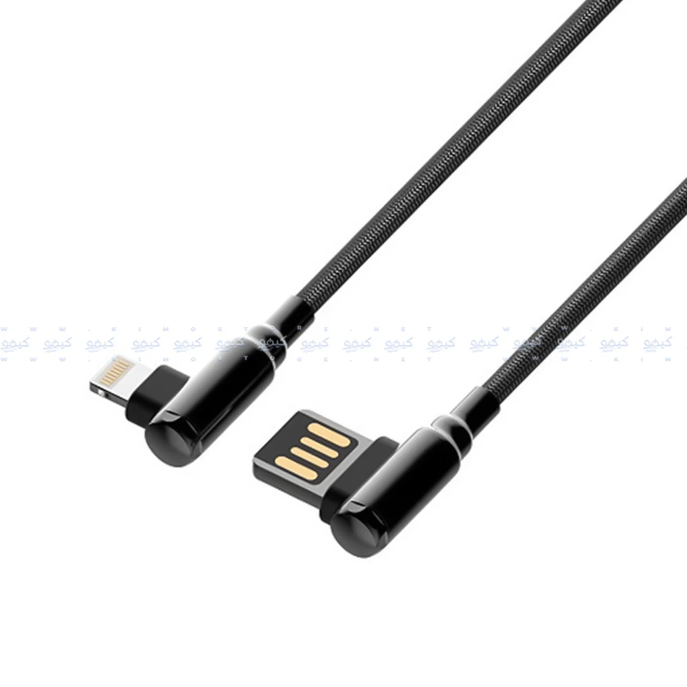 Ldnio LS421 USB To Lightning Cable 90° Angle 2.4A Fast Charging 1m - Image 2