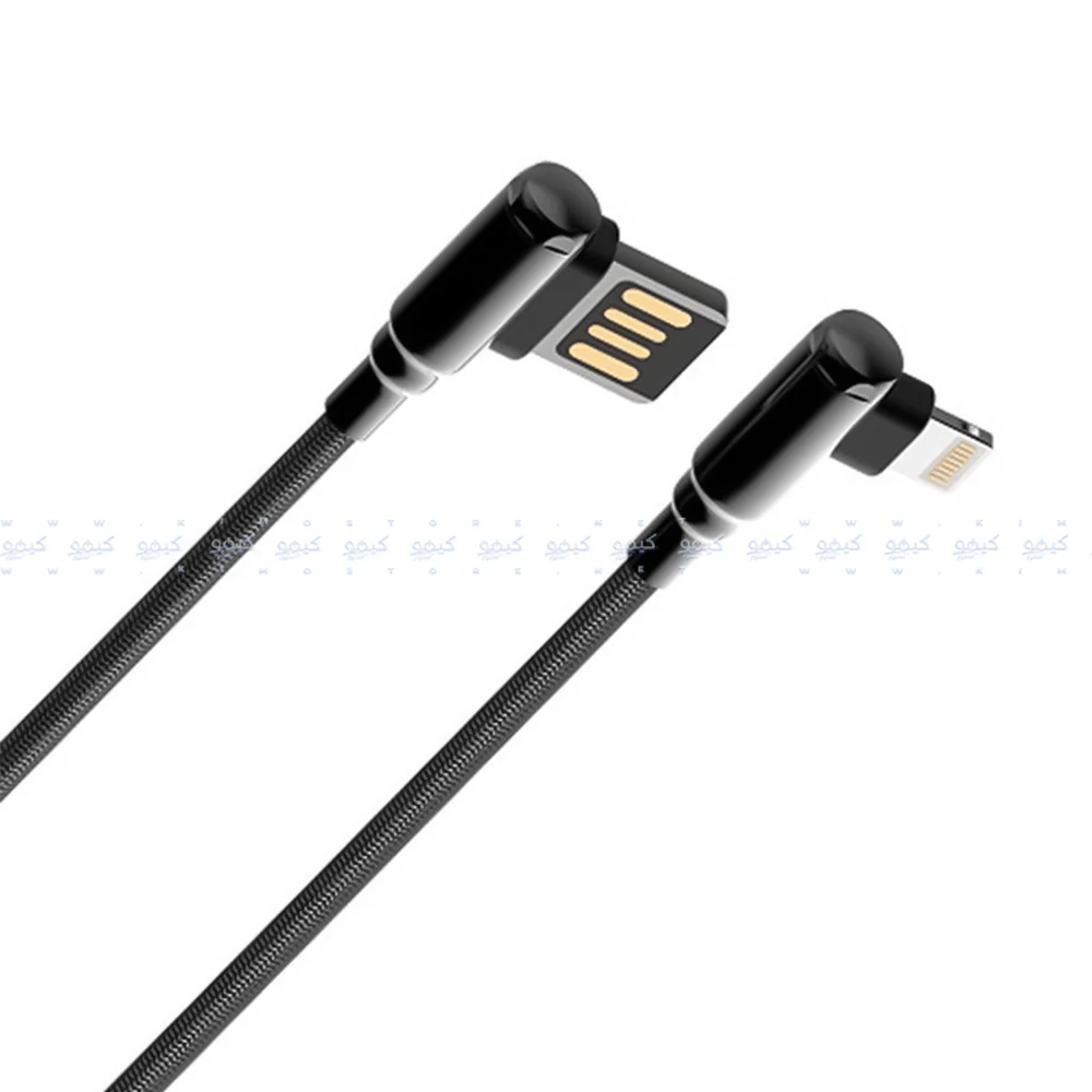 Ldnio LS421 USB To Lightning Cable 90° Angle 2.4A Fast Charging 1m - Image 3