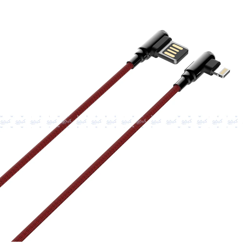 Ldnio LS422 USB To Lightning Cable 90° Angle 2.4A Fast Charging 2m - Image 2